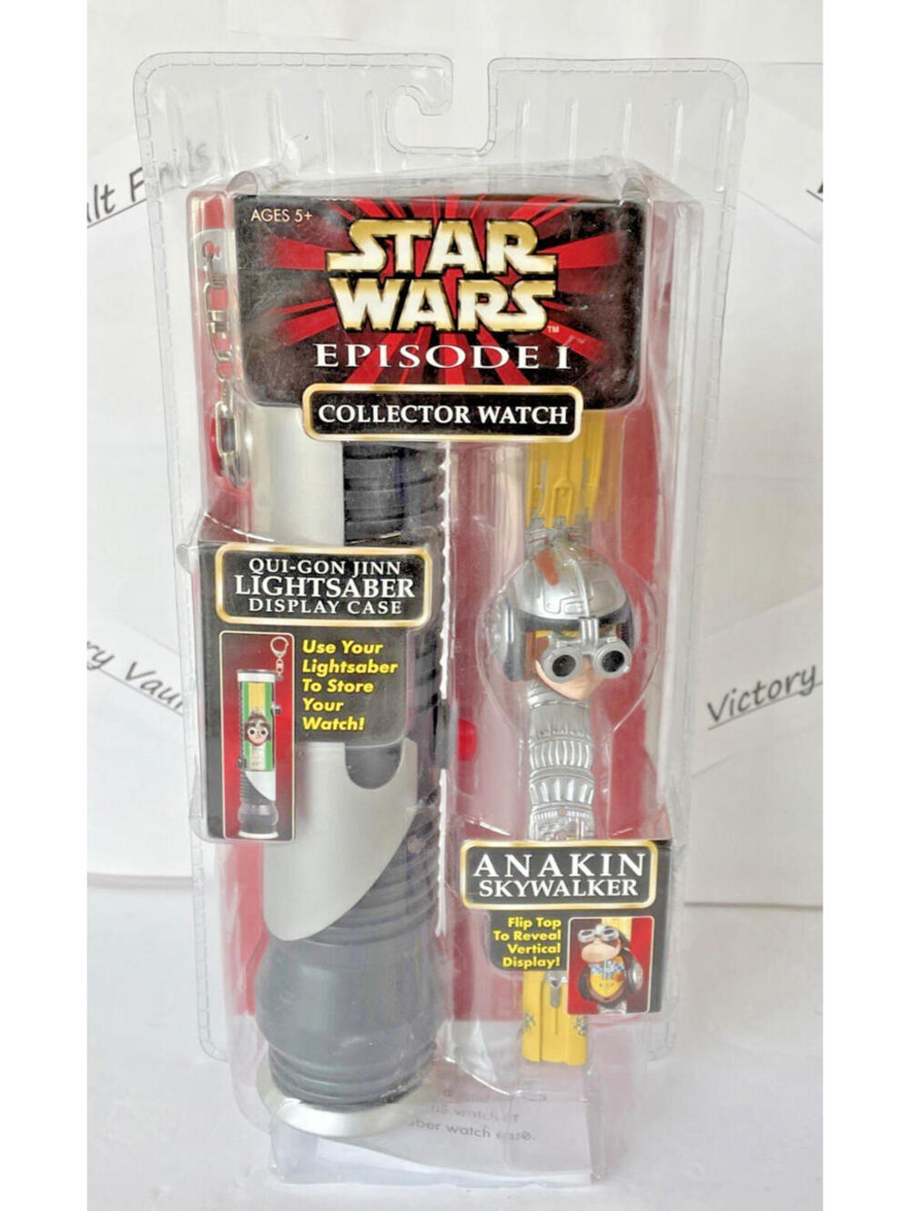 Star Wars Episode 1 Collector Watch w/ Lightsaber Display Case Anakin Skywalker